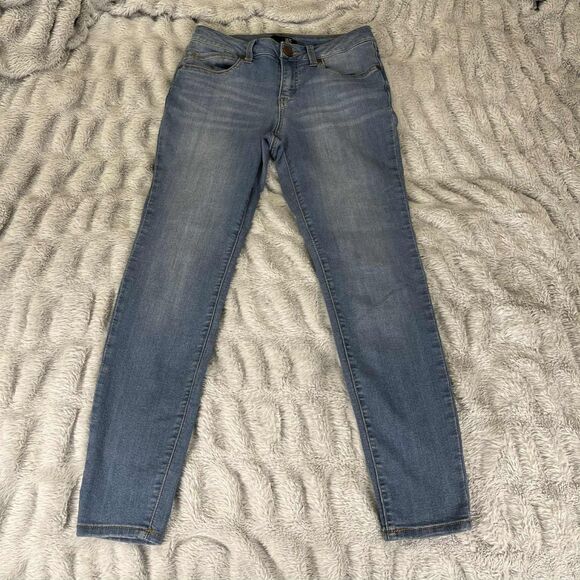 1822 Denim Denim - 1822 Denim Jeans Women 4 Skinny Blue Stretch Mid Rise Minimalist Versatile